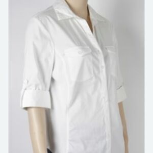 Ladies Button Up White Shirt